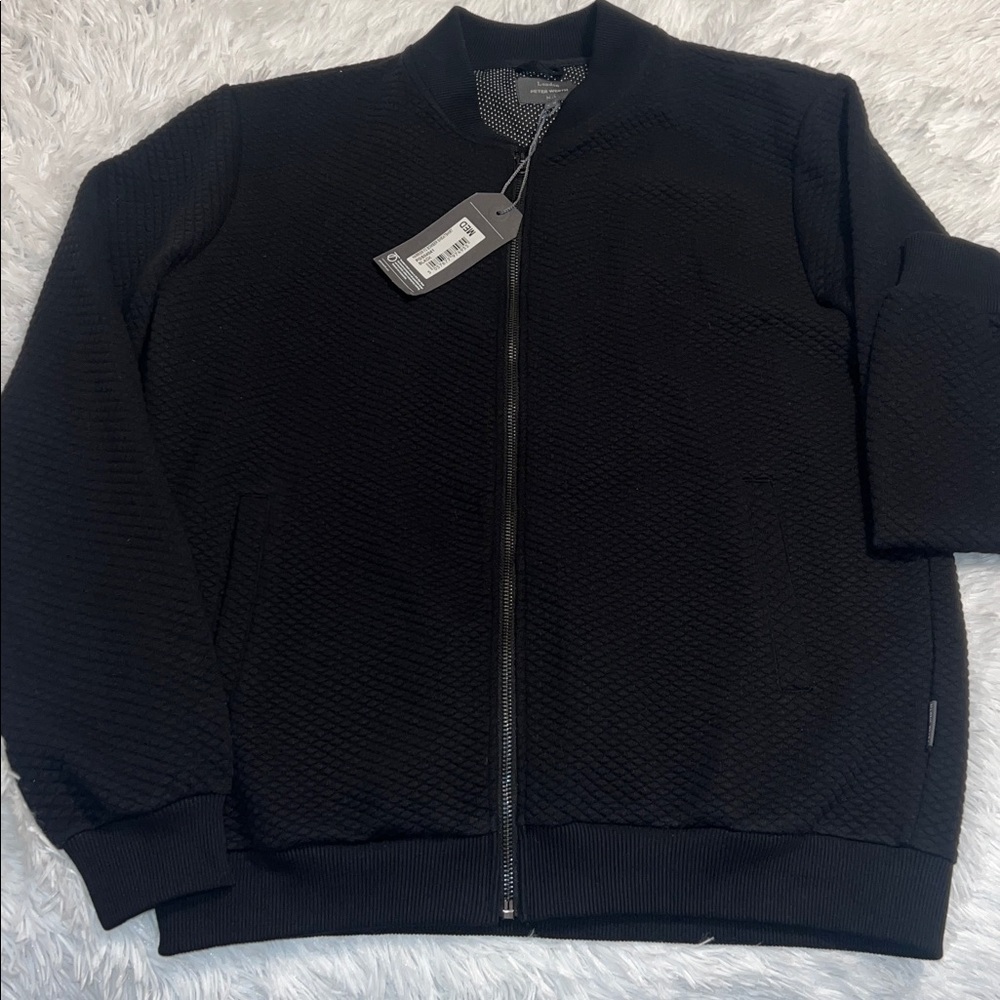 NWT Peter Werth Harrier Full Zip Bomber Sweatshirt Medium